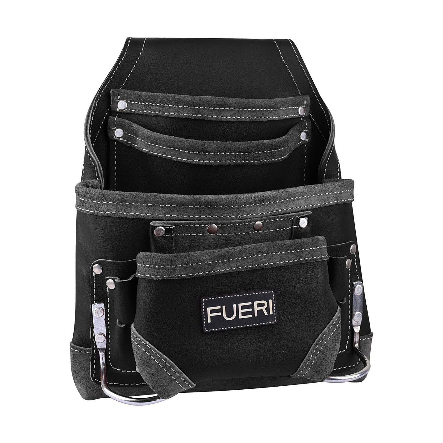 FUERI Heavy Duty 19-Pocket Leather Tool Belt