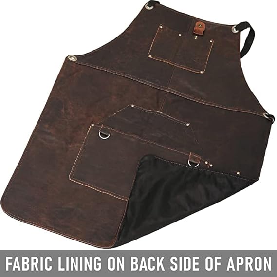 FUERI Heavy Duty Leather Tool Apron for Men & Women