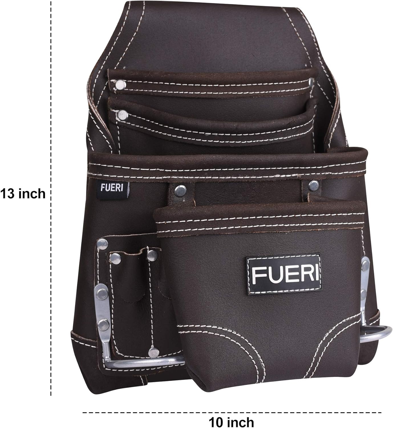 FUERI 10-Pocket Tool Pouch (Black)