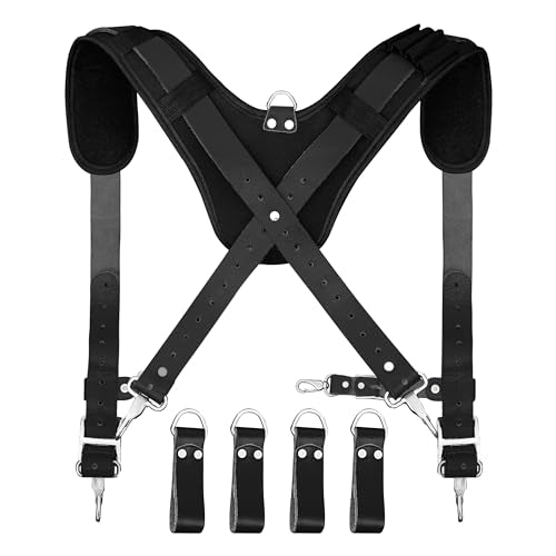 FUERI Tool Belt Suspender with 4 Detachable D-Loops