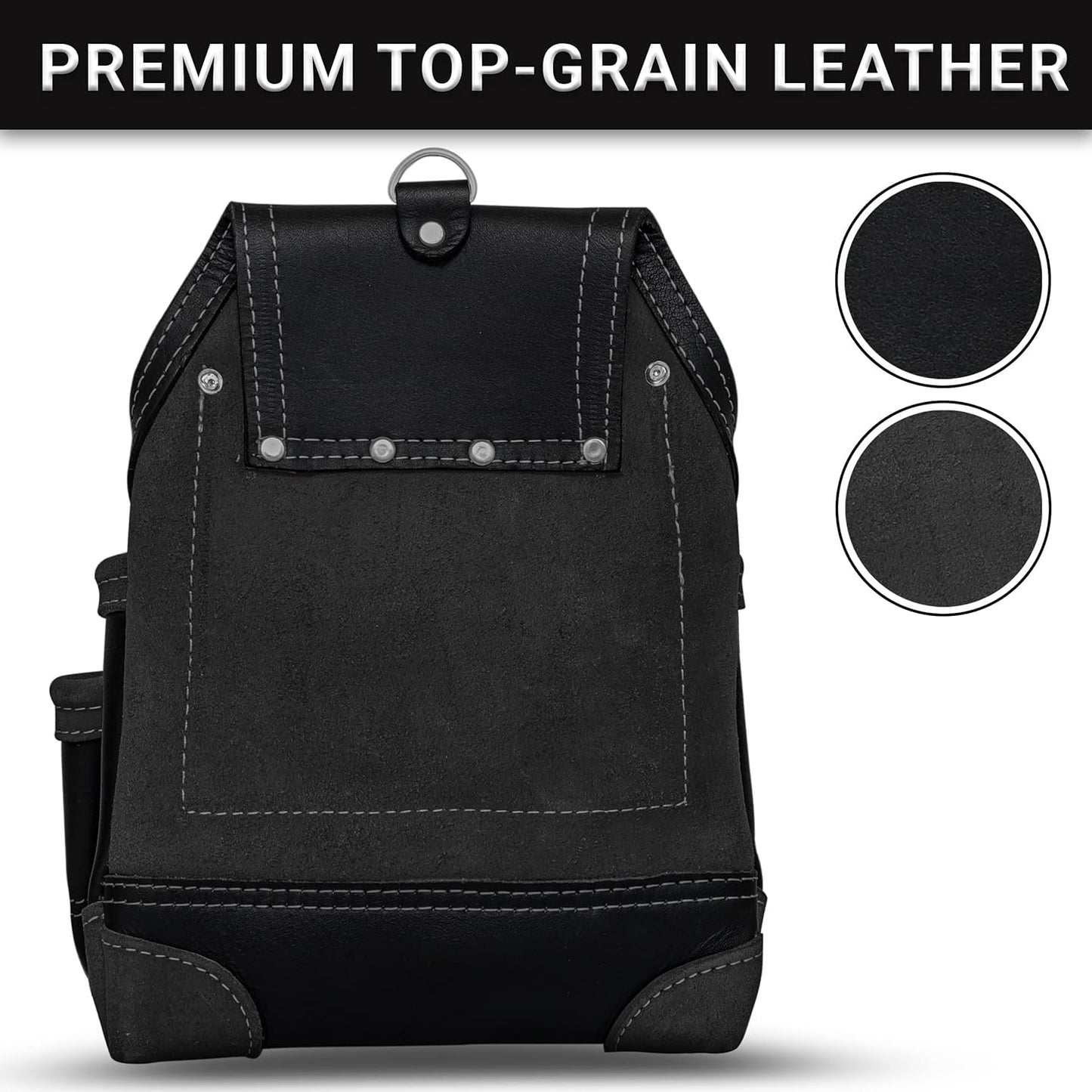 Fueri 7-Pocket Leather Tool Pouch with Belt