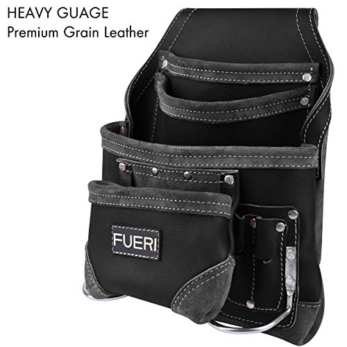FUERI Leather 10 Pocket Tool Pouch