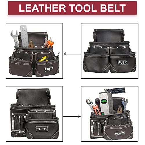 FUERI Natural Oil Tanned Leather Tool Belt