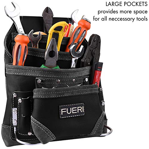 FUERI Leather 10 Pocket Tool Pouch