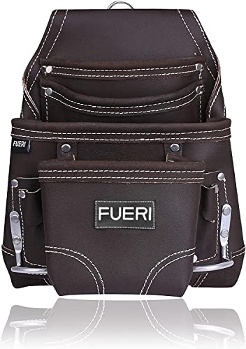FUERI Leather 10 Pocket Tool Pouch