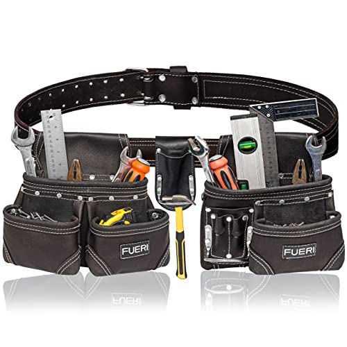 FUERI Natural Oil Tanned Leather Tool Belt