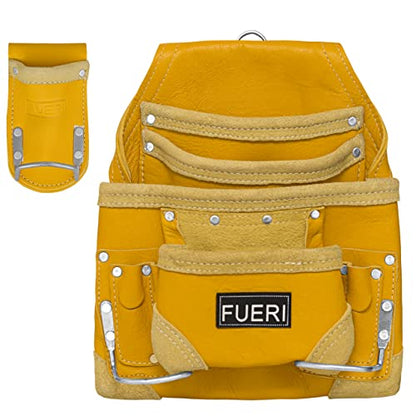 FUERI Professional 10-Pocket Carpenter Tool Pouch