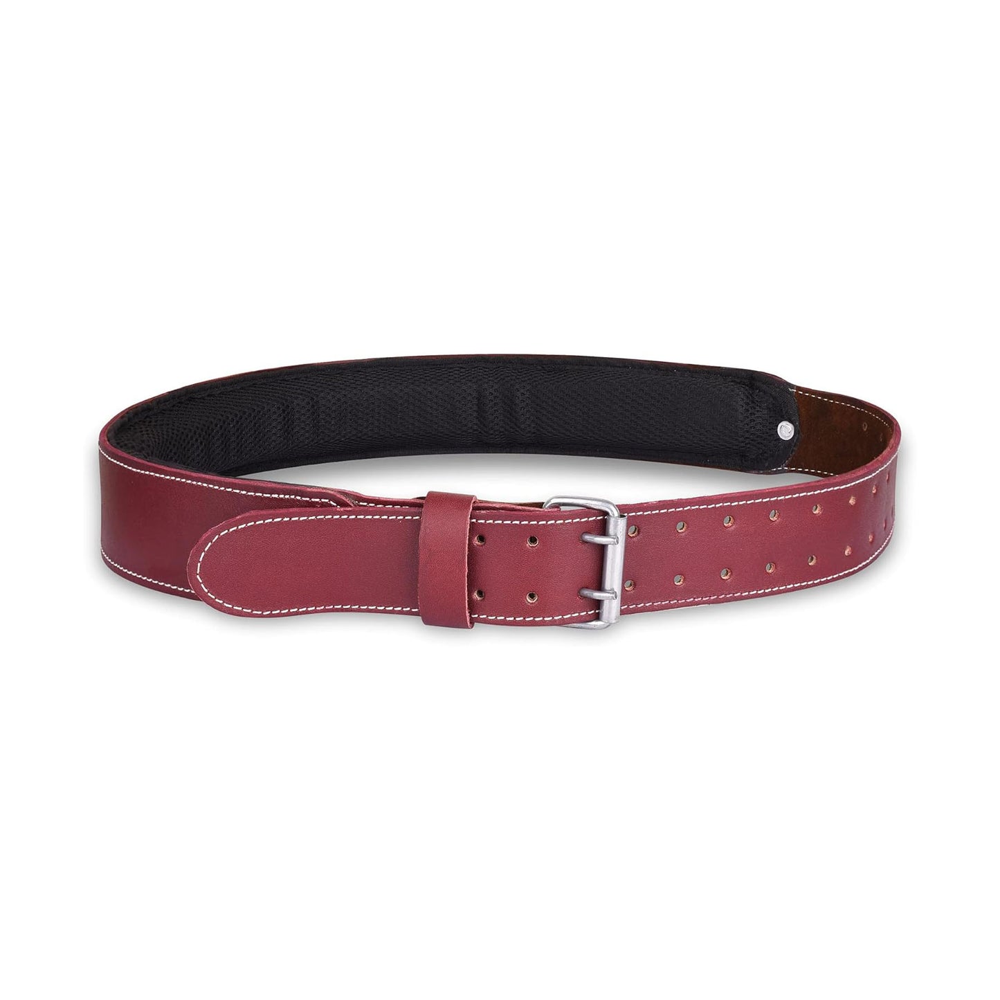 FEURI Premium Grain Leather Work Belt (Maroon)