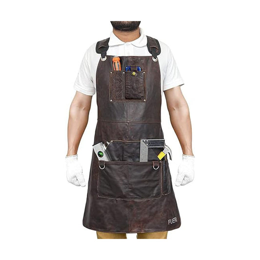 FUERI Heavy Duty Leather Tool Apron for Men & Women