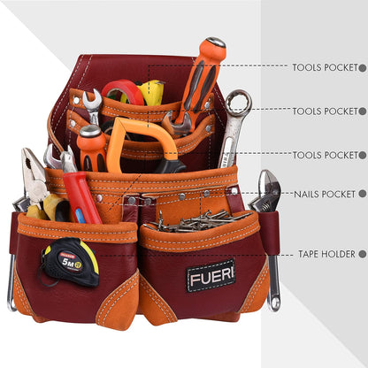 FUERI 5-Pocket Heavy-Duty Tool Pouch