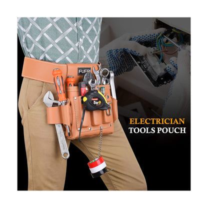 FUERI Professional 4-Pocket Electrician Tool Pouch